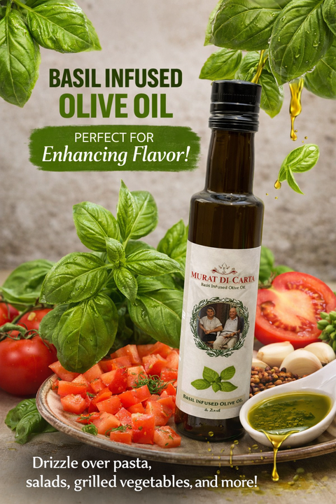 Murat Du Carta 250ml year 24/25 Cyprus Basil Infused Olive Oil