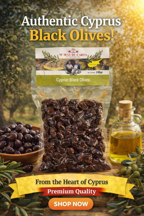 5 x 250g Cyprus black olives