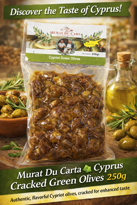 5 of each of our Cyprus black and green olives 250g