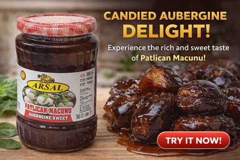 Candied baby aubergine
